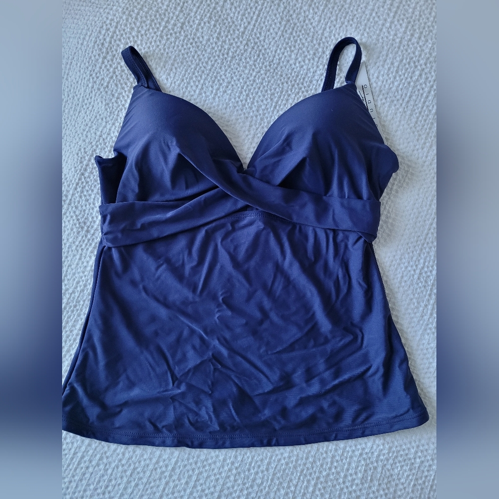 Blue swim top